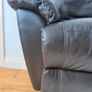 Black Leather Recliner Armchair Image 6