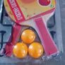 Table tennis bats x 2, balls and 2 grips for net Image 2