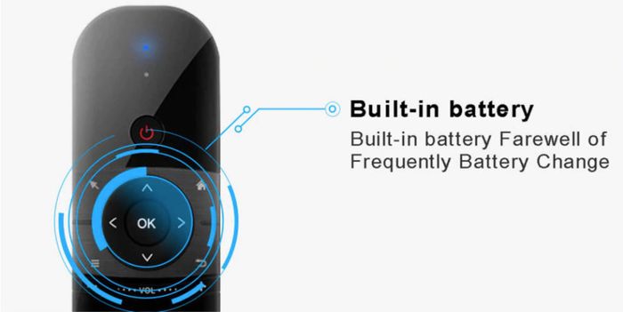 Smart Fly Air Mouse Dual Side Rechargeble Mini IR Remote Control..