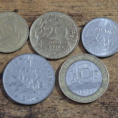 France, 5 Coins - free standard postage