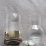 Vase, clear glass, gold Image 2