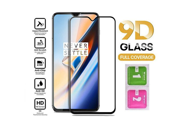 For OnePlus 7 Tempered Glass 9D Curved Screen Protector Full Coverage New - FHTOP6TTG9D