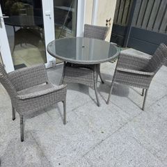Patio table and chairs