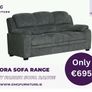 New 3+2 Grey Tora Fabric Sofa Range Image 5
