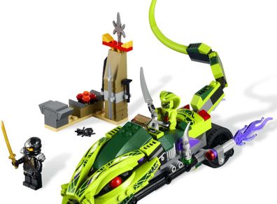 Lego Ninjago 9447: Lasha's Bite Cycle (2012) 100% Complete (NO BOX)
