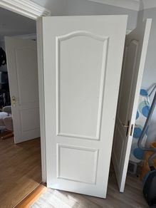 Two interior wood doors