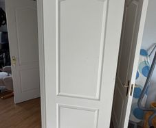 Two interior wood doors