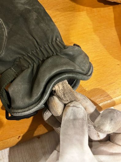 Genuine Army Combat Leather Gloves Size S