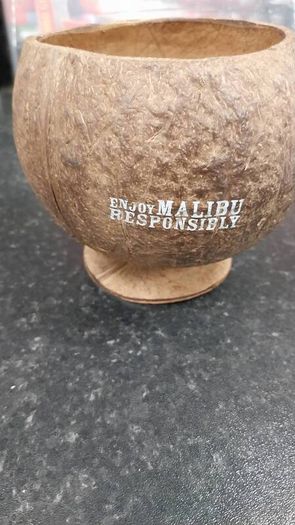 Malibu coconut cocktail cups.[box of 6]