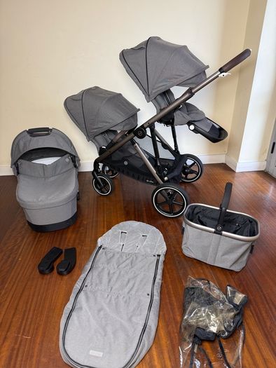 Cybex Gazelle S double pram twin buggy travel system