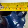 Vintage Blue Ceramic, art nouveau vase west germany KERAMIK vase pitcher MR 1950s handpainted Beautiful Vase Image 4