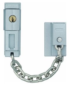 Abus Heavy Duty Lockable Door Chain Silver