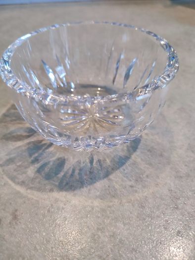 Vintage SUGAR  Crystal Bowl Cut Glass Lead Crystal .