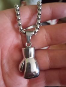 boxing glove xl thick heavy chain pendant