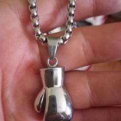 boxing glove xl thick heavy chain pendant