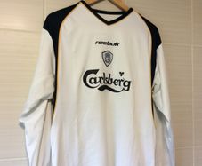 Liverpool Jersey. Season 2001/2002. Official Reebok Away Jersey From 2001. Authentic Original. Not A Modern Day Remake.