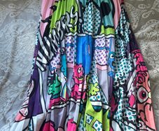 Sesame Street cartoon print skirt