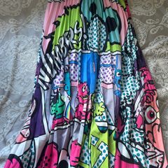 Sesame Street cartoon print skirt
