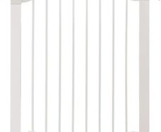 Stair Gate Maxi Secure Toddler & Baby Gate 76-82cm extends up to 117cm with separately sold extensions | Pressure Fit Baby Safety & Dog Gate for Doorways | No-Screw Install Child Gate, White