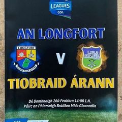 2023 Longford v Tipperary - GAA Allianz Football League Programme