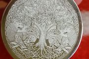 Celtic tree of life ( twin wolves protection)