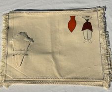 Vintage Folk Art Andean Embroidered Placemats - Set of 6 (Unused)