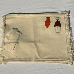Vintage Folk Art Andean Embroidered Placemats - Set of 6 (Unused)