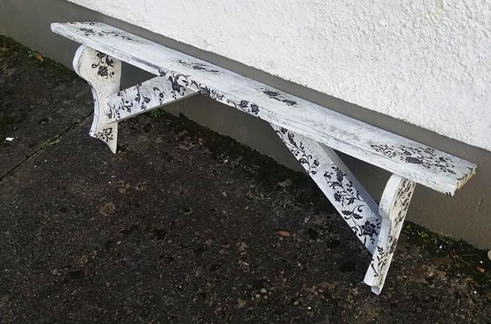 Rustic Floatig Stove Mantel / Shelf