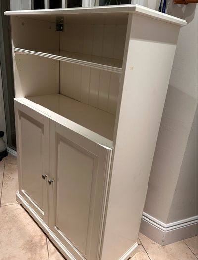 White Storage Cabinet / Bookcase