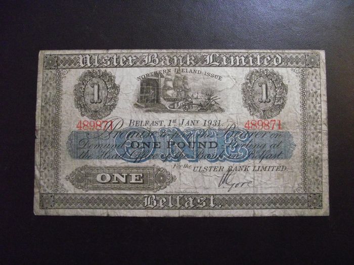 1931 Ulster Bank Limited 1 Pound