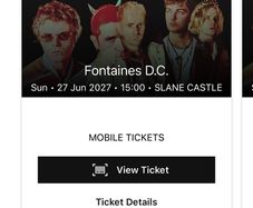 Fontaine's DC Slane 2027 Sunday tickets