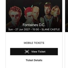Fontaine's DC Slane 2027 Sunday tickets