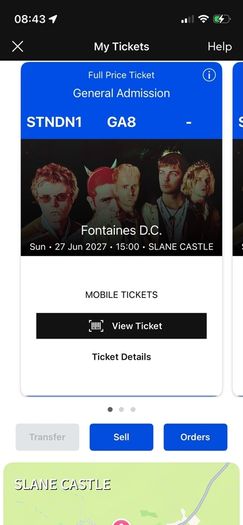 Fontaine's DC Slane 2027 Sunday tickets