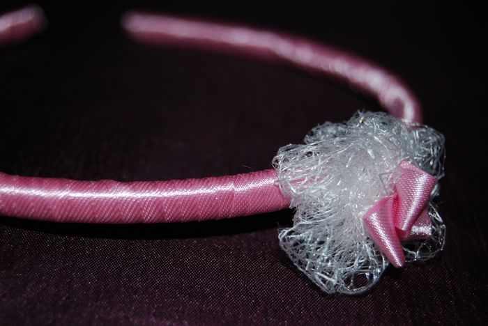 Handmade baby pink hairband