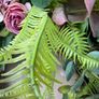 New bespoke 80cm x 80cm wild rose, fern, eucalyptus and hydrangea rustic wreath in vintage blush Image 8