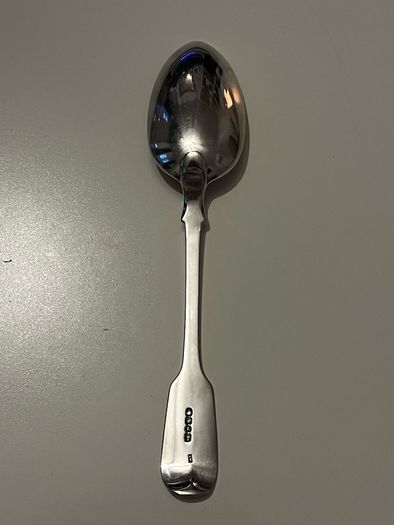Antique Victorian Solid Silver Tablespoon / Serving Spoon London 1840