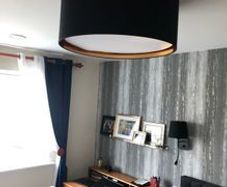Chic Italian Drum Ceiling lights. Large. D80cm. As New