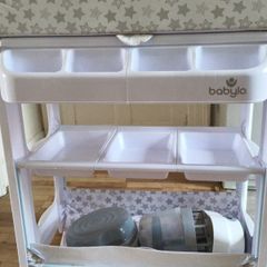 babylo changing Table and sterilizers and Nappy bin