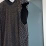 VERSACE x H&M 100% silk black and gold studded high neck top Sz 14 (Fit 14-16UK) - Bnwt Image 7