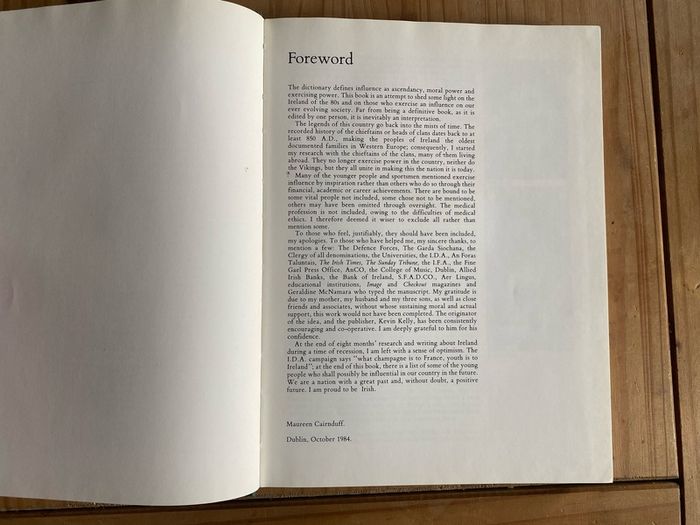 Who's Who In Ireland The Influential 1,000 1984 Vesey Book