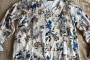 Floral Long-Sleeve Blouse (L)