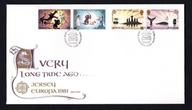 1981 Jersey Europa Folklore Commemorative Stamps First Day Cover (FDC)
