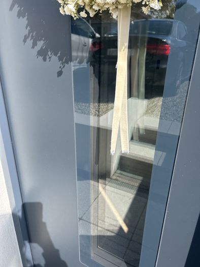 front door frame &  glass panel