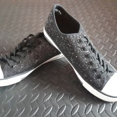 Black Sparkle Casual Trainers   Size 6