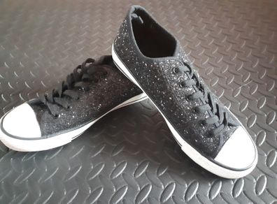 Black Sparkle Casual Trainers   Size 6