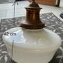 Milk Glass Hanging Lamp Image 2