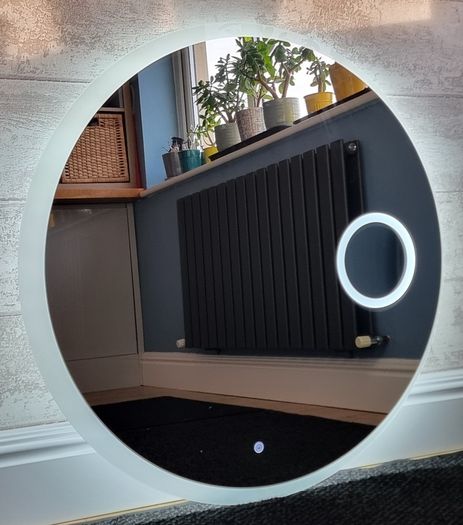 LED Bathroom Mirror 80cm Makeup Fog Free