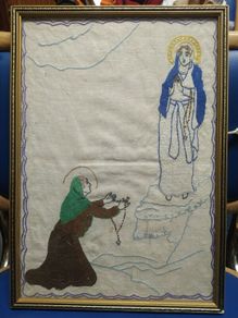Vintage religious embroidery