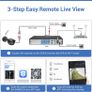 SANNCE Security Camera System, 8 Channel 1080N H.264+ Hybrid DVR Recorder + 4 x 1080P HD Outdoor Weatherproof Bullet Camera & 2TB HDD Image 7