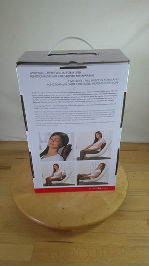 Casada Healthcare Twist2Go Cordless Shiatsu Massage Cushion with Heat & Car Adapter Boxed